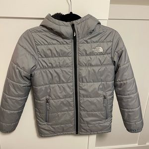 Preowned, Boys, Grey, Northface, Reversible Puffer Jacket